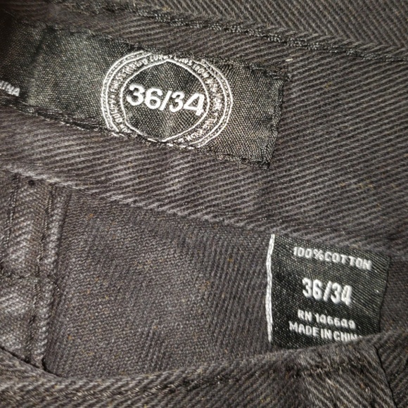 Mens black denim jeans. - Picture 3 of 3